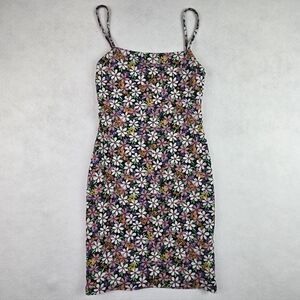 Zara Floral Multicolor Spaghetti Strap Dress